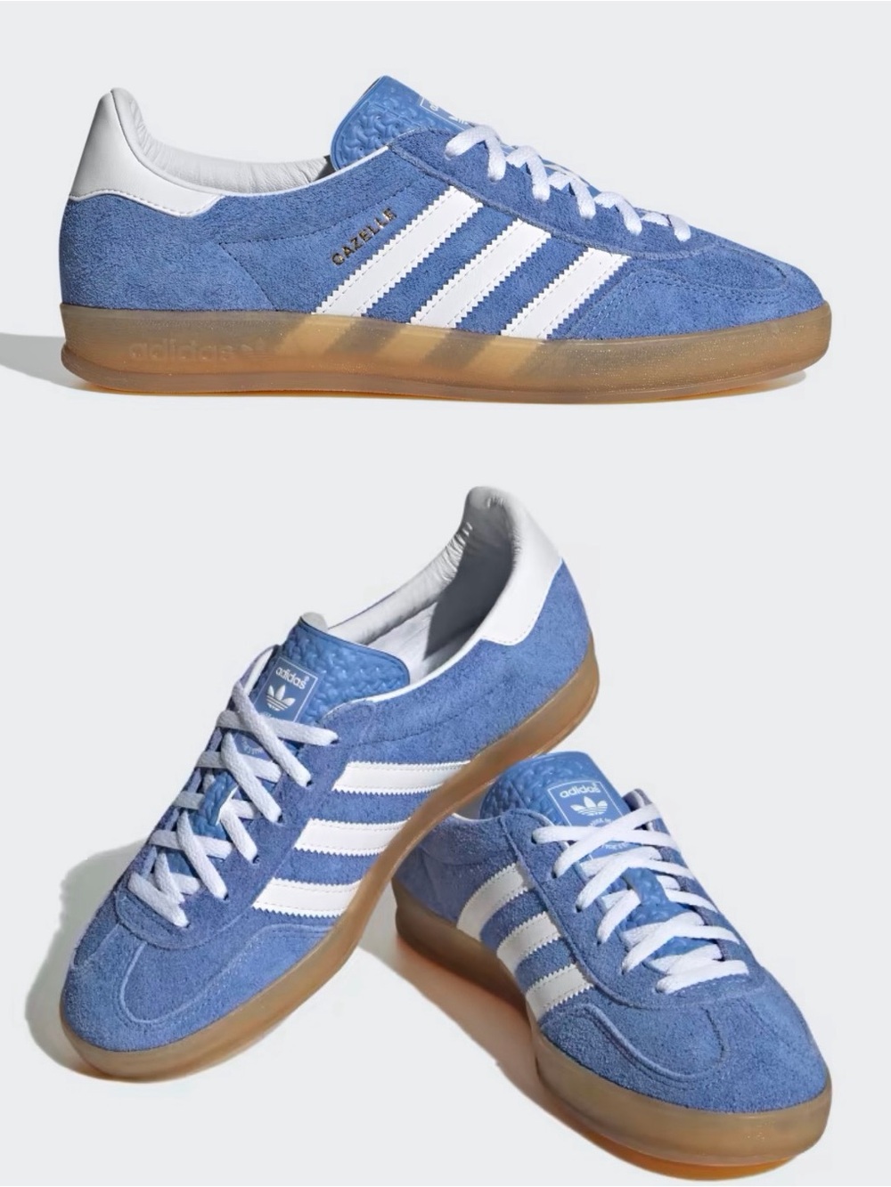 NWOT adidas ‘Gazelle’ Indoor Sneakers ~ in Blue & White